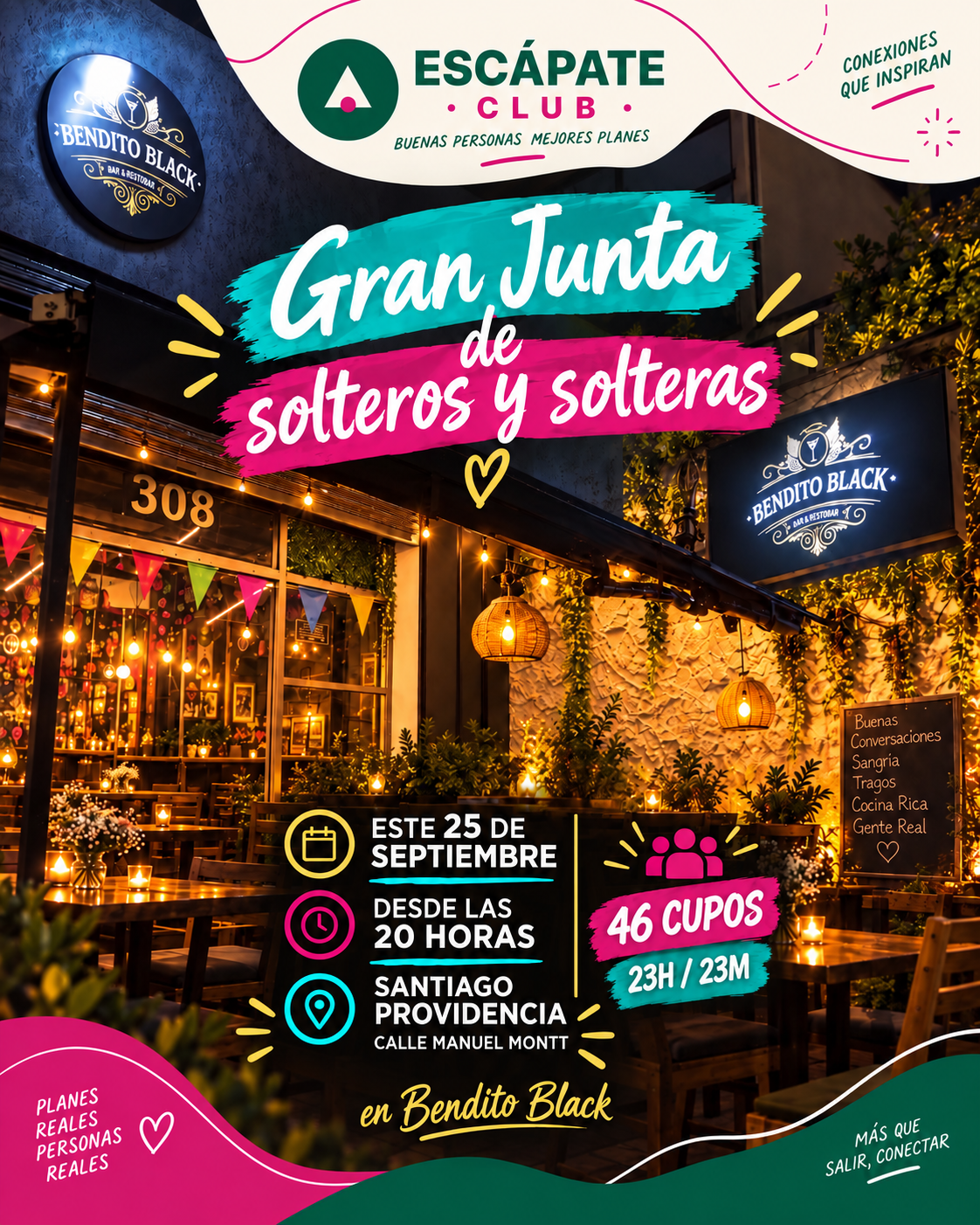 Gran Junta de solteros 25 de septiembre (Ampy Restobar)